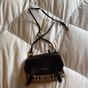 Burberry Black and Tan Crossbody Bag